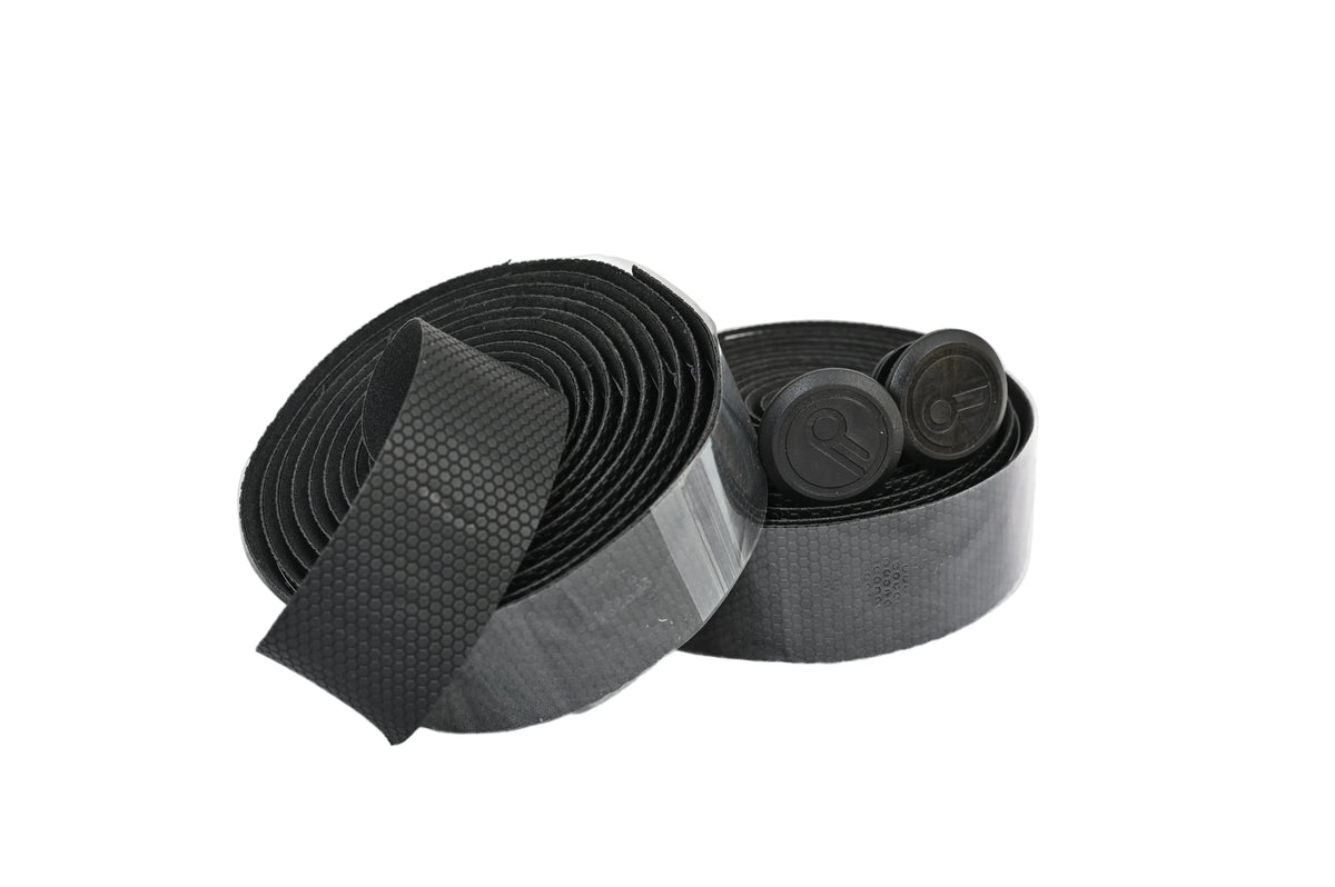 Valois handlebar tape in black, two rolls with end plugs
