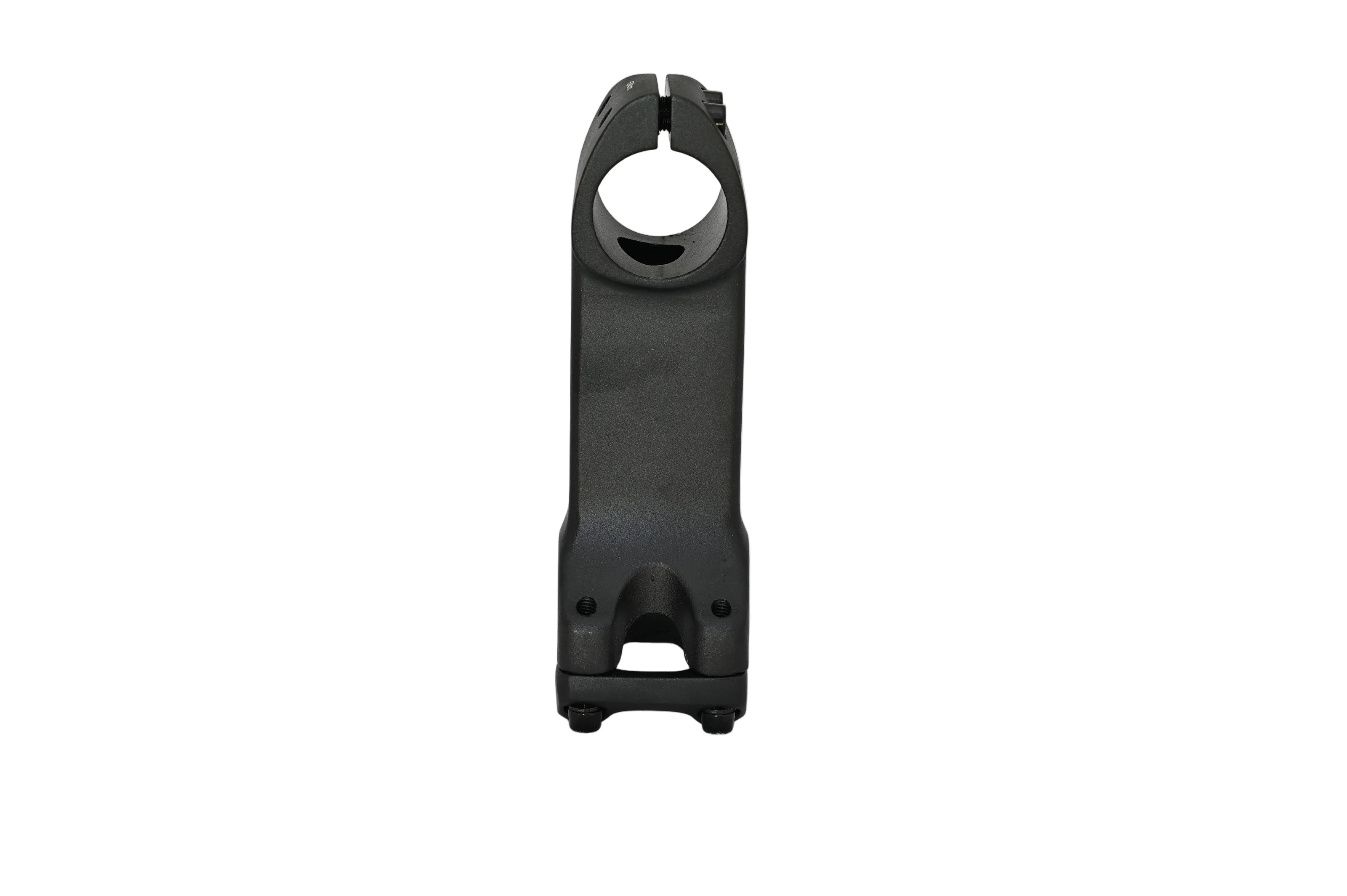 Valois Aˣ Unis aluminium stem from above, showing the steerer clamp and faceplate