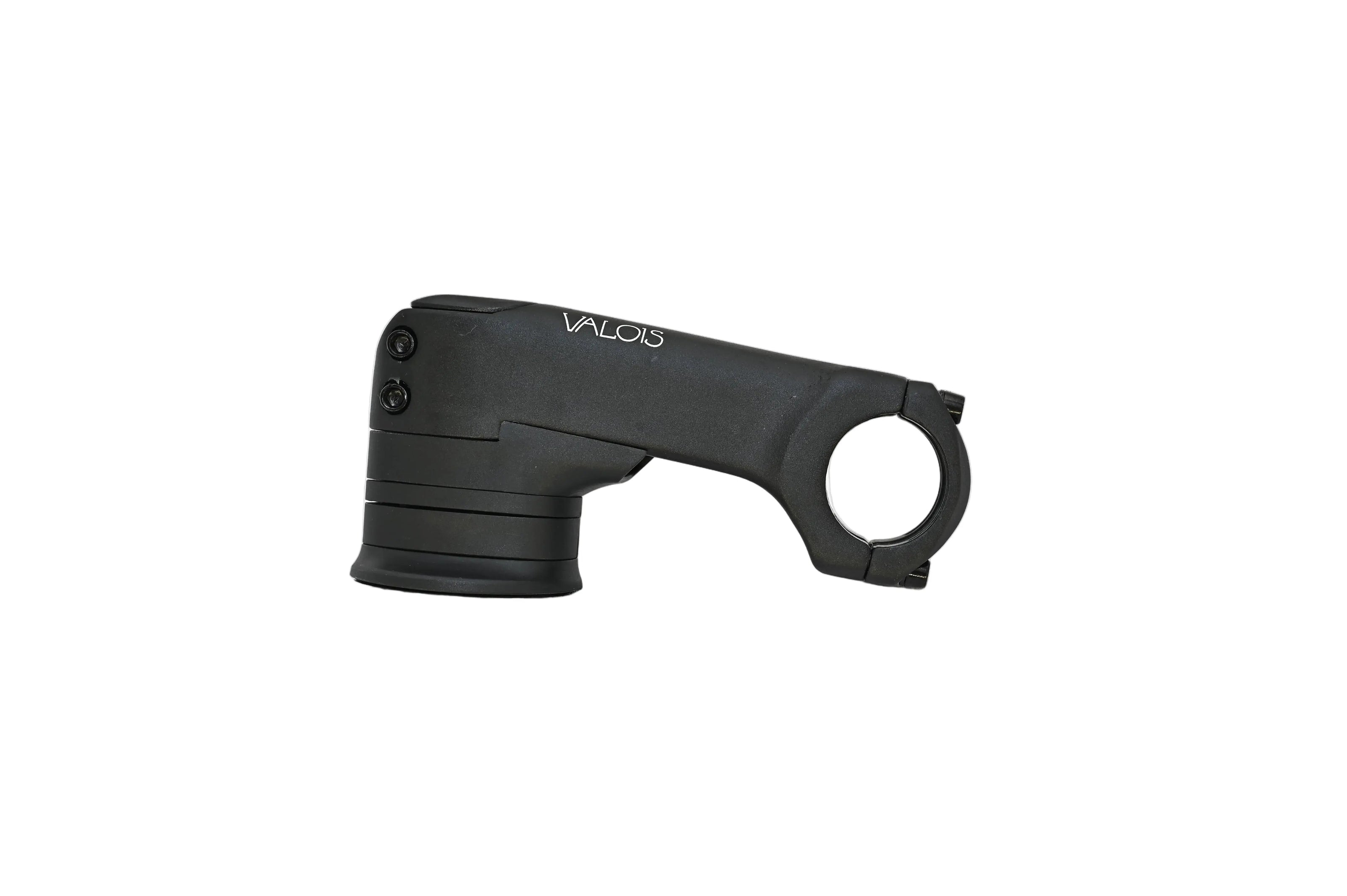 Valois Aˣ Unis aluminium stem at an angle, showing the semi-integrated shape