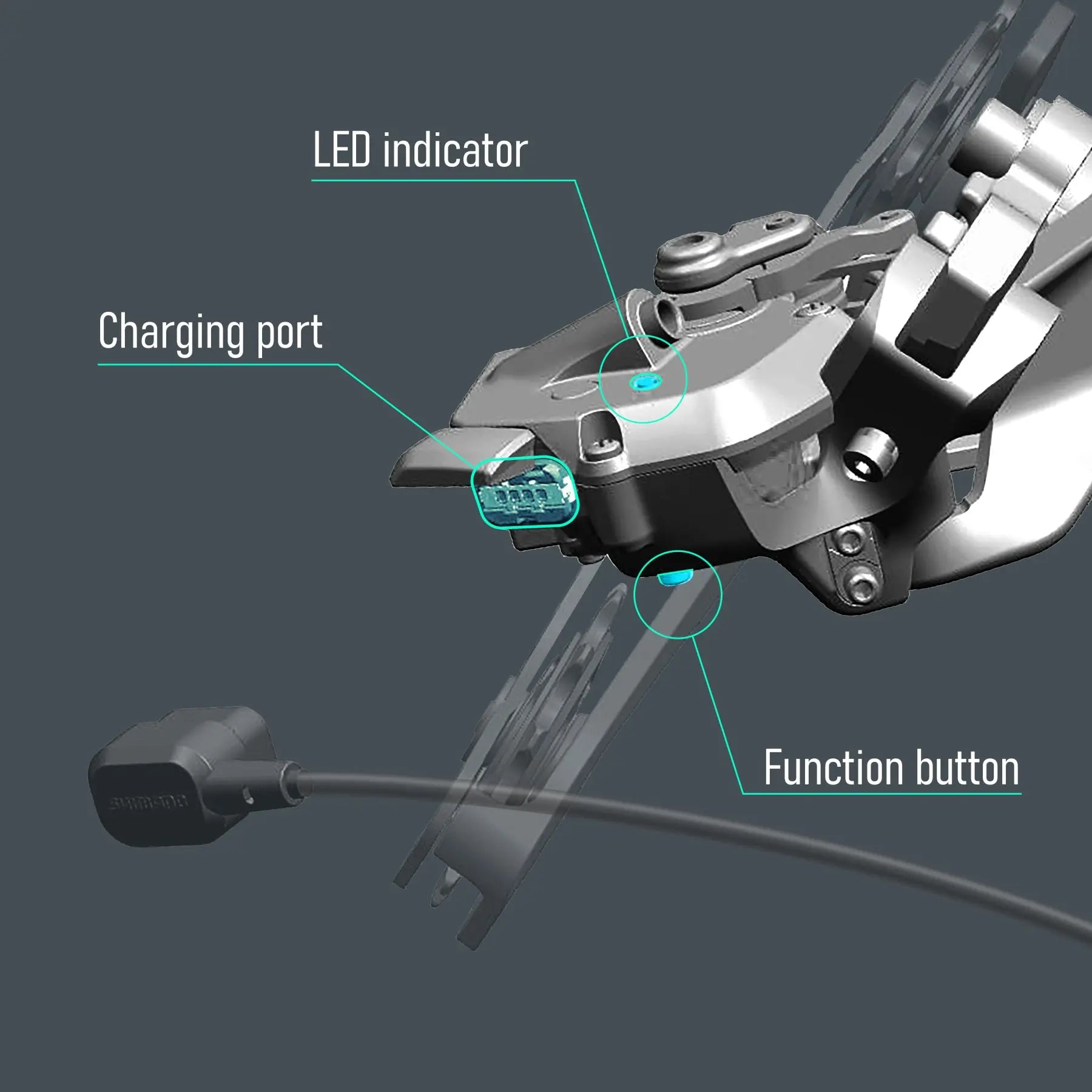 Shimano EW-EC300 Charging Cable (2nd Gen.) Di2 1500mm Shimano