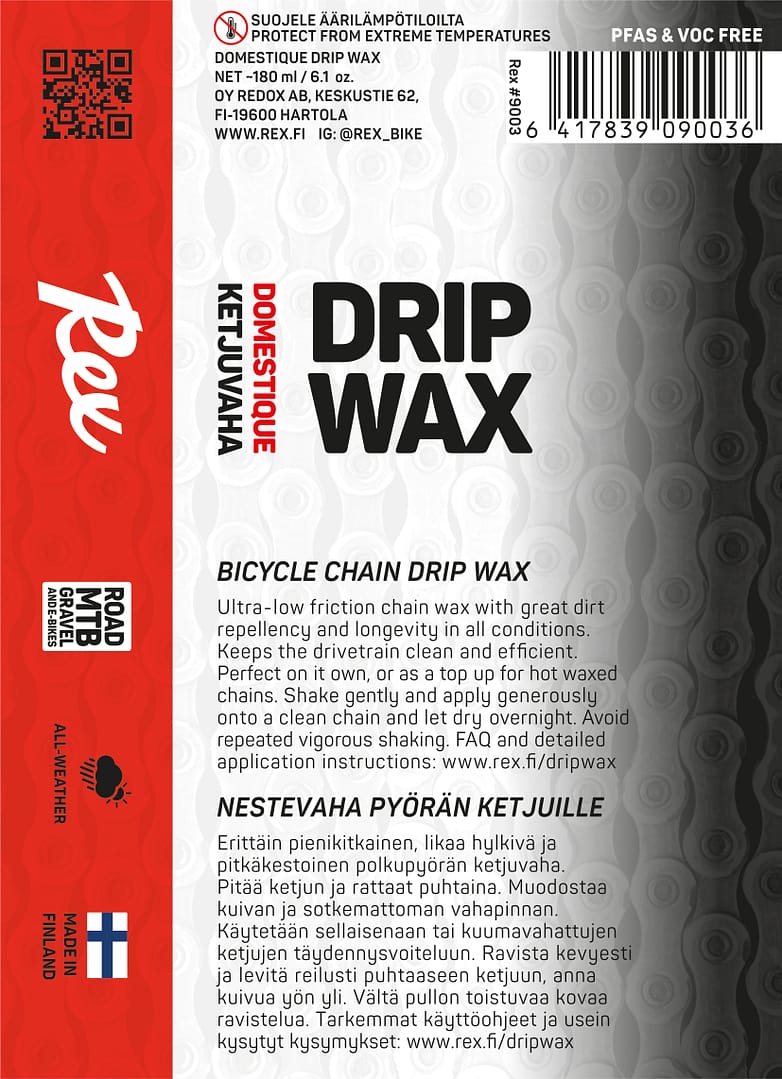 REX Domestique Drip Wax liquid chain wax, product view 3