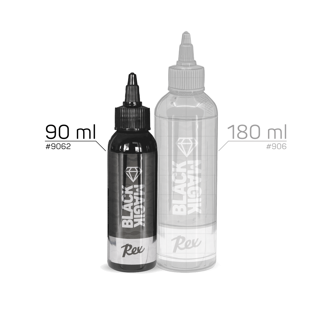 REX Black Magik drip wax chain lubricant bottle