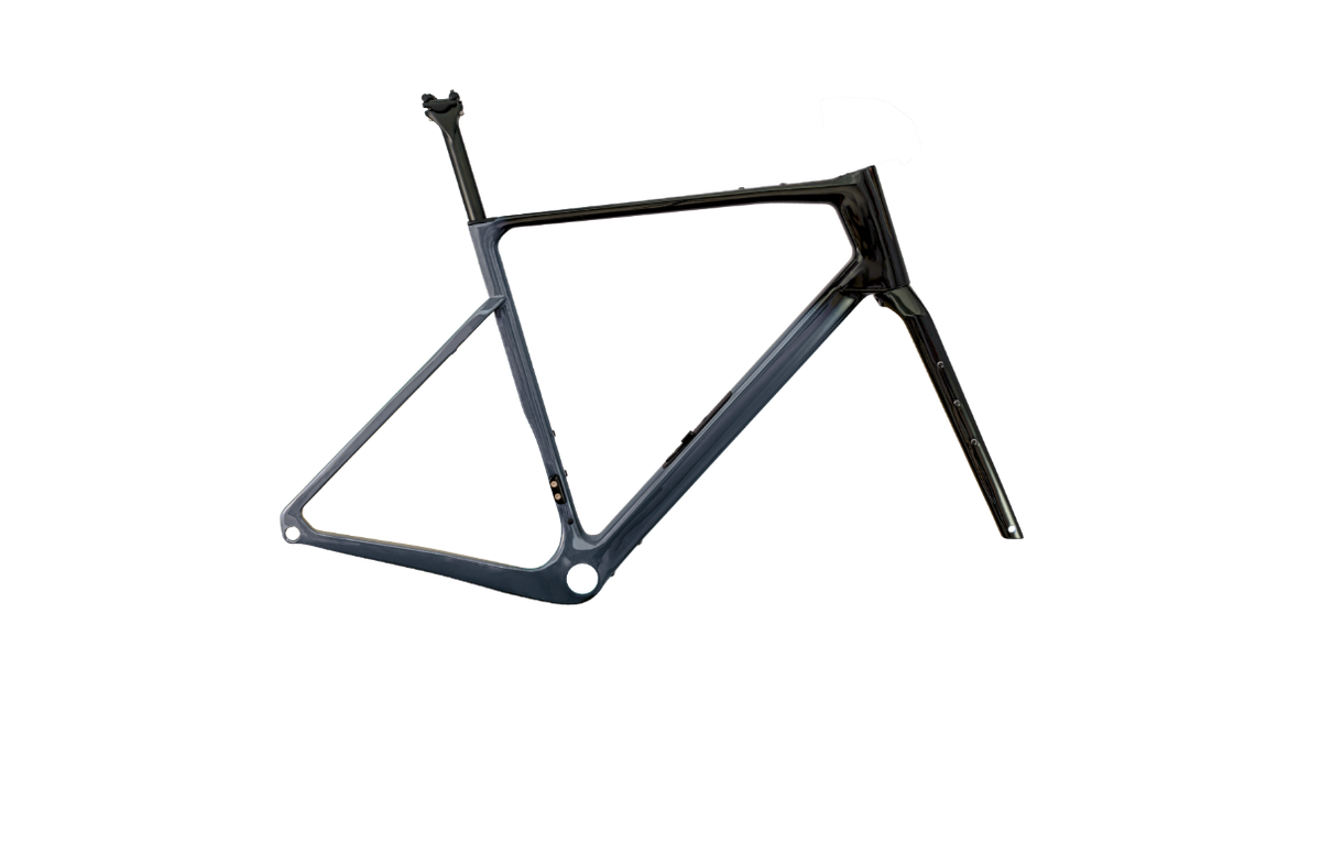 Halo Cˣ gravel carbon frameset in Obsidian