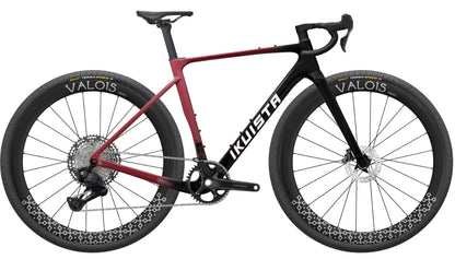 IKUISTA Spektri all-road bike in Oxide Red with Shimano GRX 800 Di2 and Valois carbon wheels
