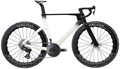 IKUISTA Vektori aero road bike in Pure White, SRAM Force AXS 1x with Valois MNTE deep-section wheels